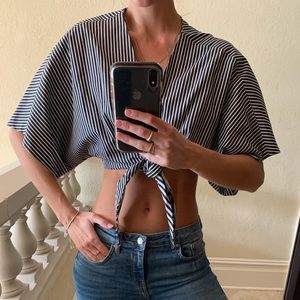 MILLY tie crop top